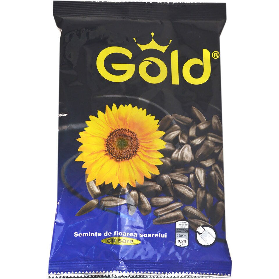 Gold sunflower seeds - black